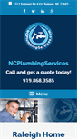 Mobile Screenshot of ncplumbingservices.com